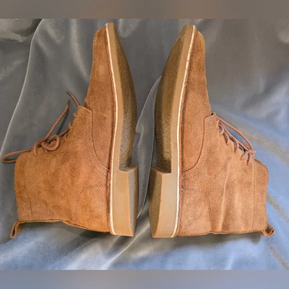 ZARA Men's Suede Lace-Up Boots - Picture 4 of 7